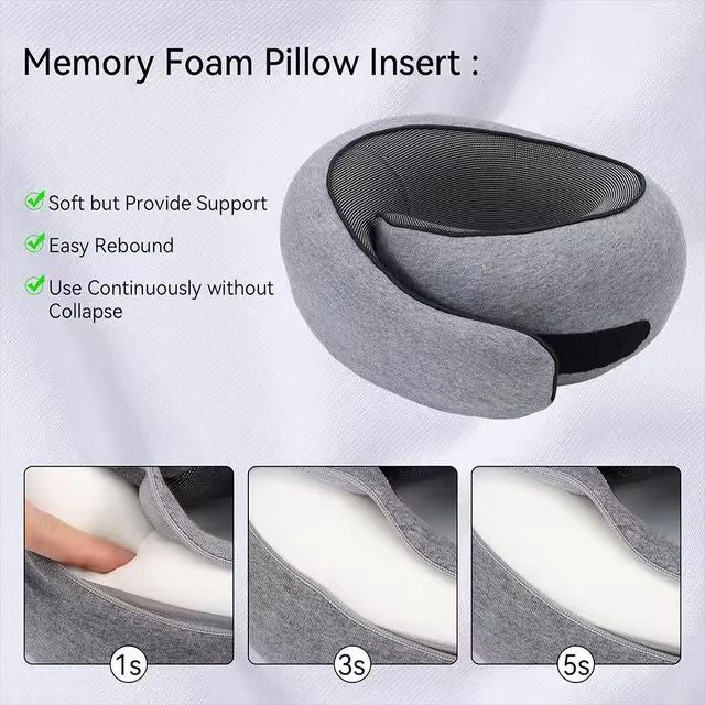 Memory Foam Snail Roll Travel Pillow