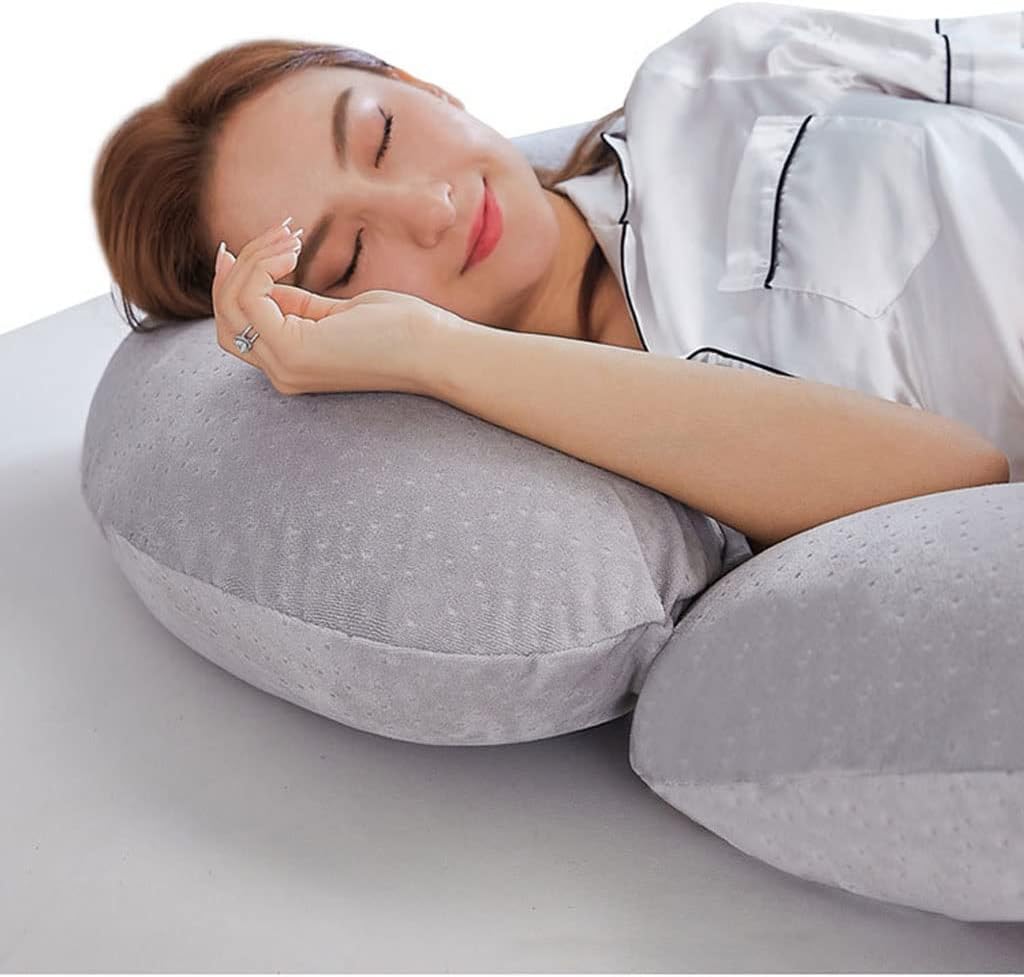 C-Shaped Pregnancy Pillow for Side Sleeping