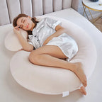 C-Shaped Pregnancy Pillow for Side Sleeping