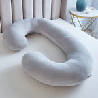 C-Shaped Pregnancy Pillow for Side Sleeping