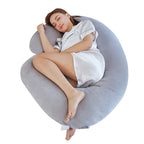 C-Shaped Pregnancy Pillow for Side Sleeping